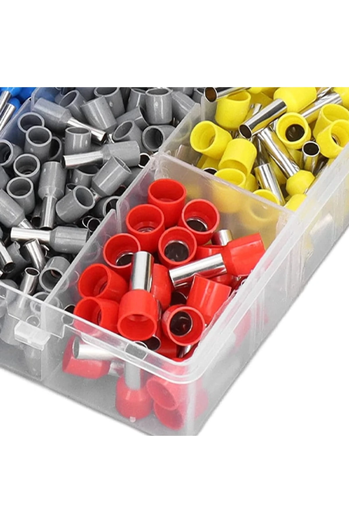 Kablo Yüksük Sıkma Pensesi + + 1200 Adet Izoleli Kablo Yüksük Seti