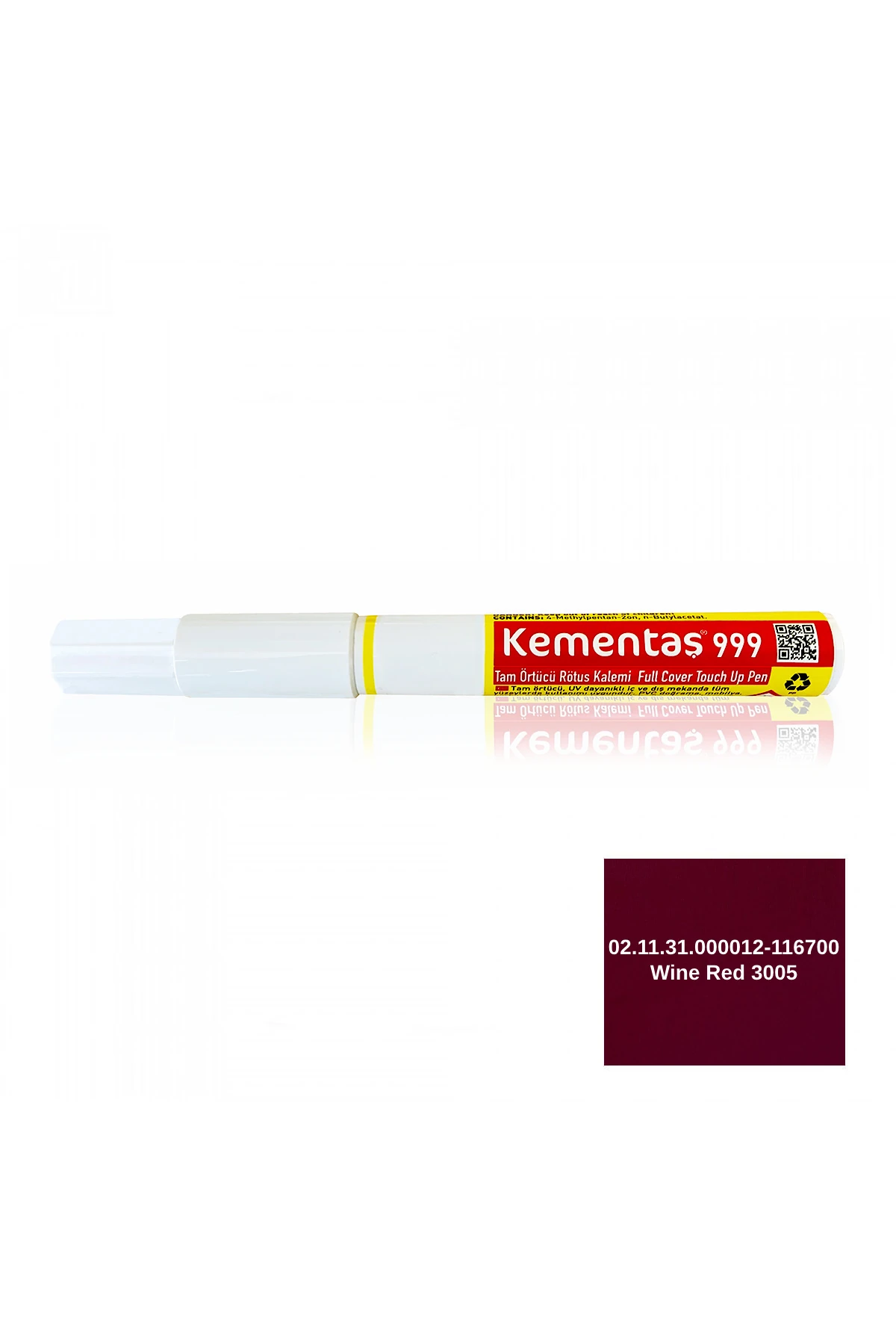 02.11.31.000012-116700 Wine Red 3005 Rötuş Kalemi Tam Örtücü Rötuş Kalemleri