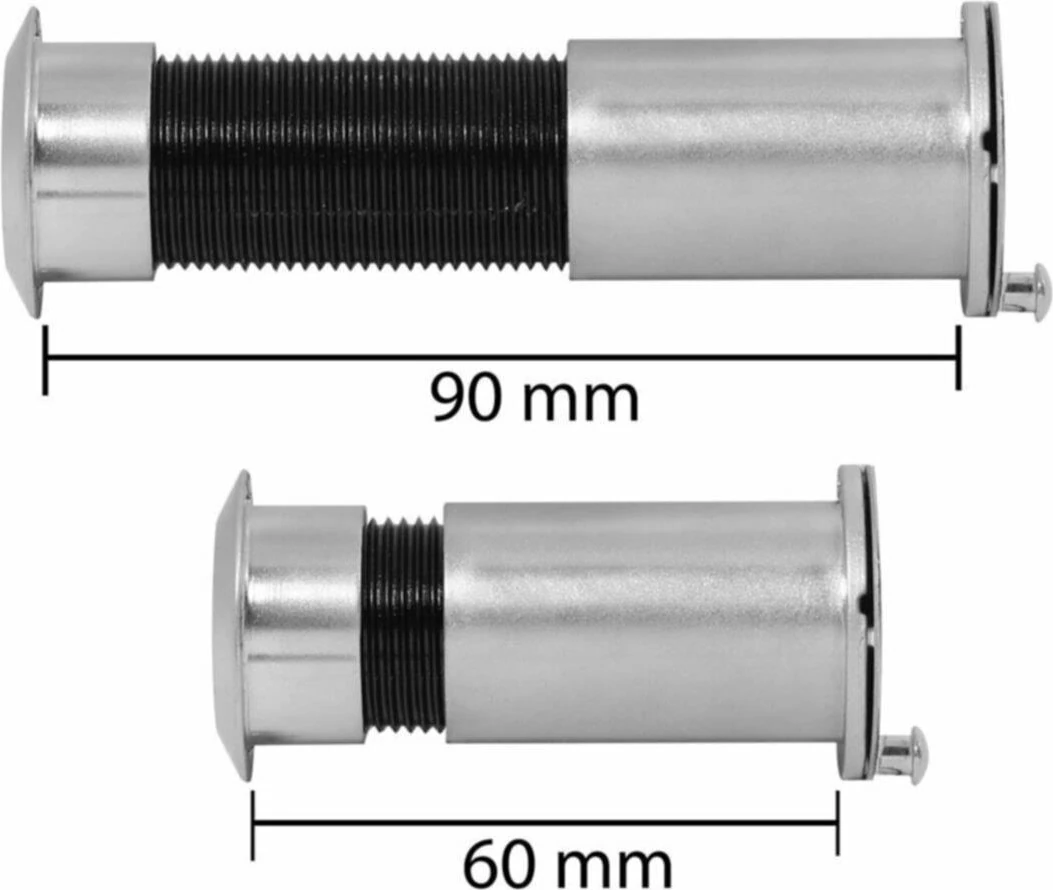 Kapaklı Kapı Dürbünü Çelik Kapı 60-90 mm Ayarlanabilir Dürbün