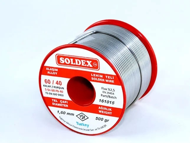 60-40 Lehim Teli 500 gr 1.2 mm - Sn:60 / Pb:40