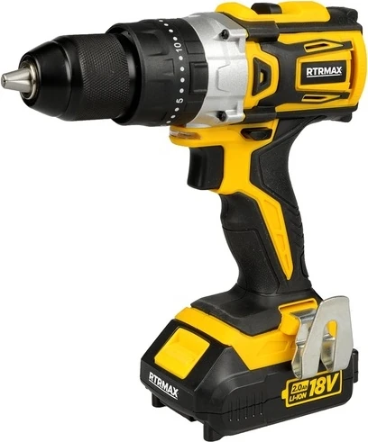 RTX2014 18V 2.0 Ah Kömürsüz Li-Ion Çift Akülü Darbeli Matkap Vidalama