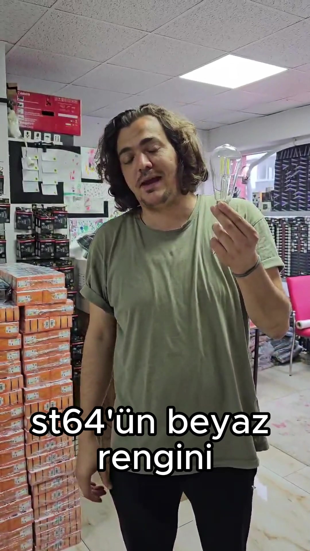 St64 6w 6500k Beyaz Led Rustik 10'lu Paket Dekoratif Ampul Vintage Aydınatma St64 Beyaz