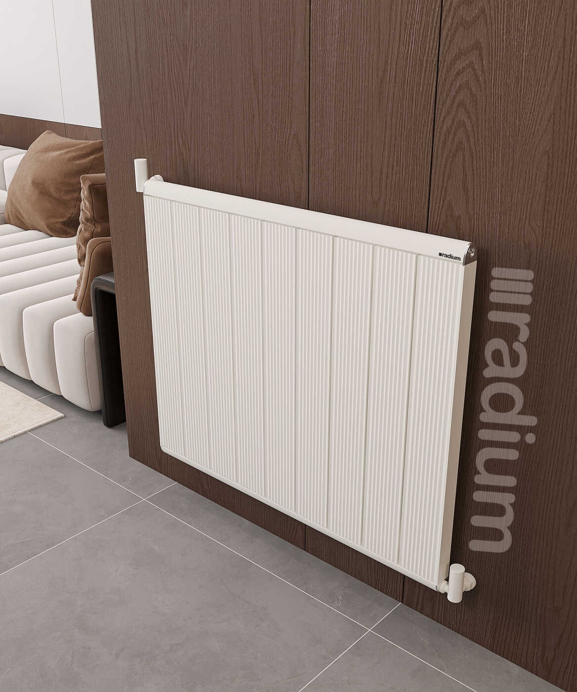 Alüminyum Radyatör 600X1500 mm Nilüfer Beyaz