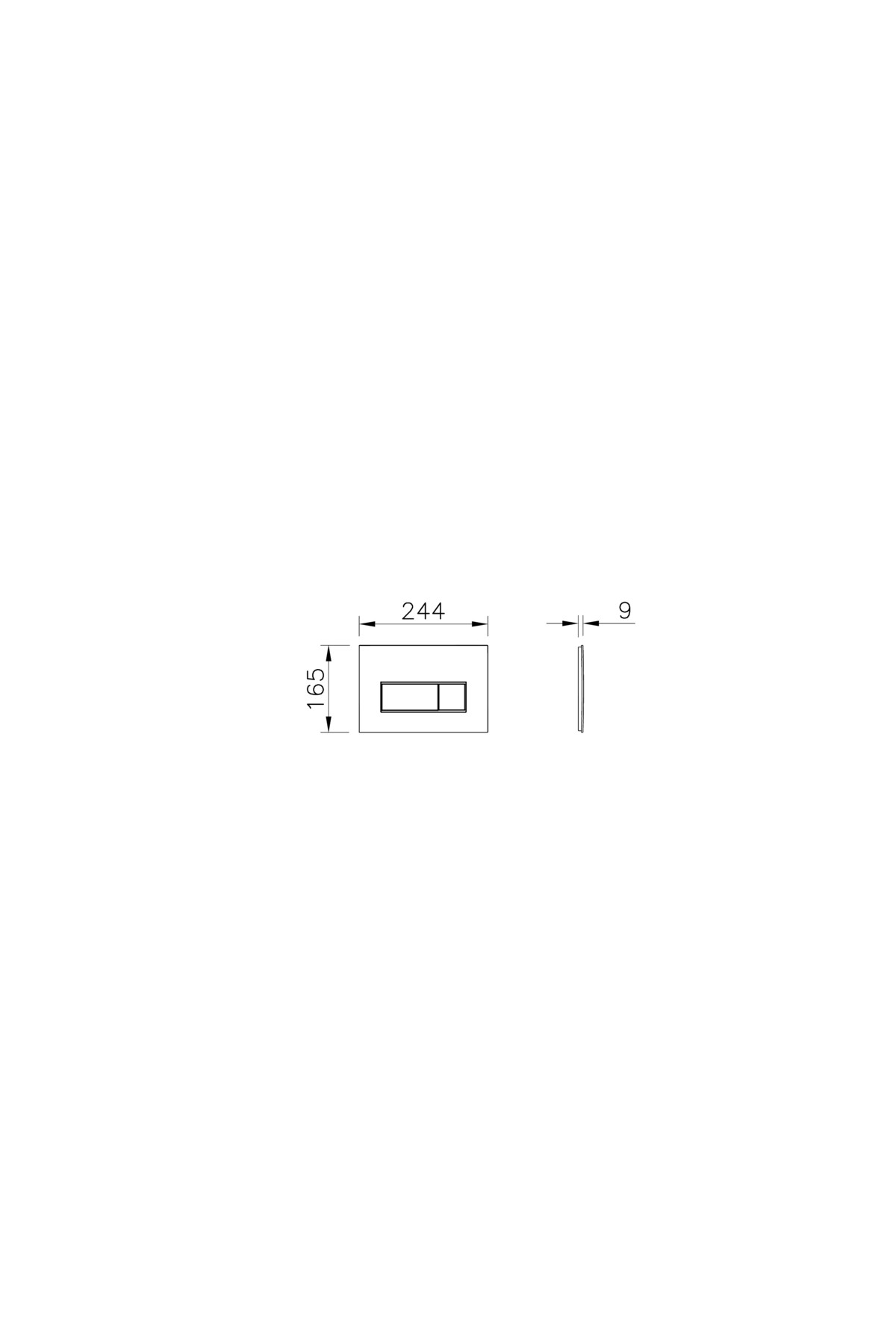 Root Square 740-2350 Kumanda Paneli, Siyah