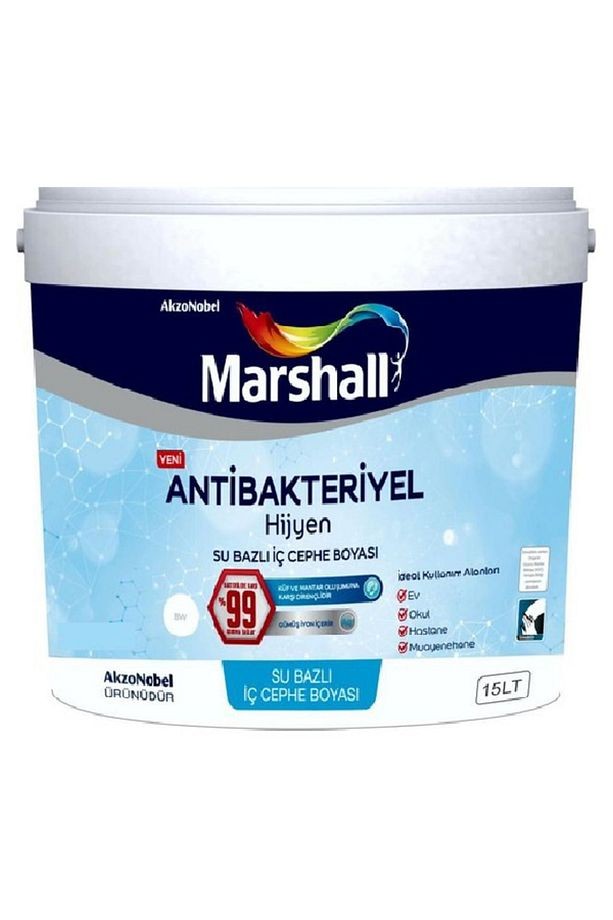 Antibakteriyel Hijyen Iç Cephe Duvar Boyası Gelin Teli 15lt