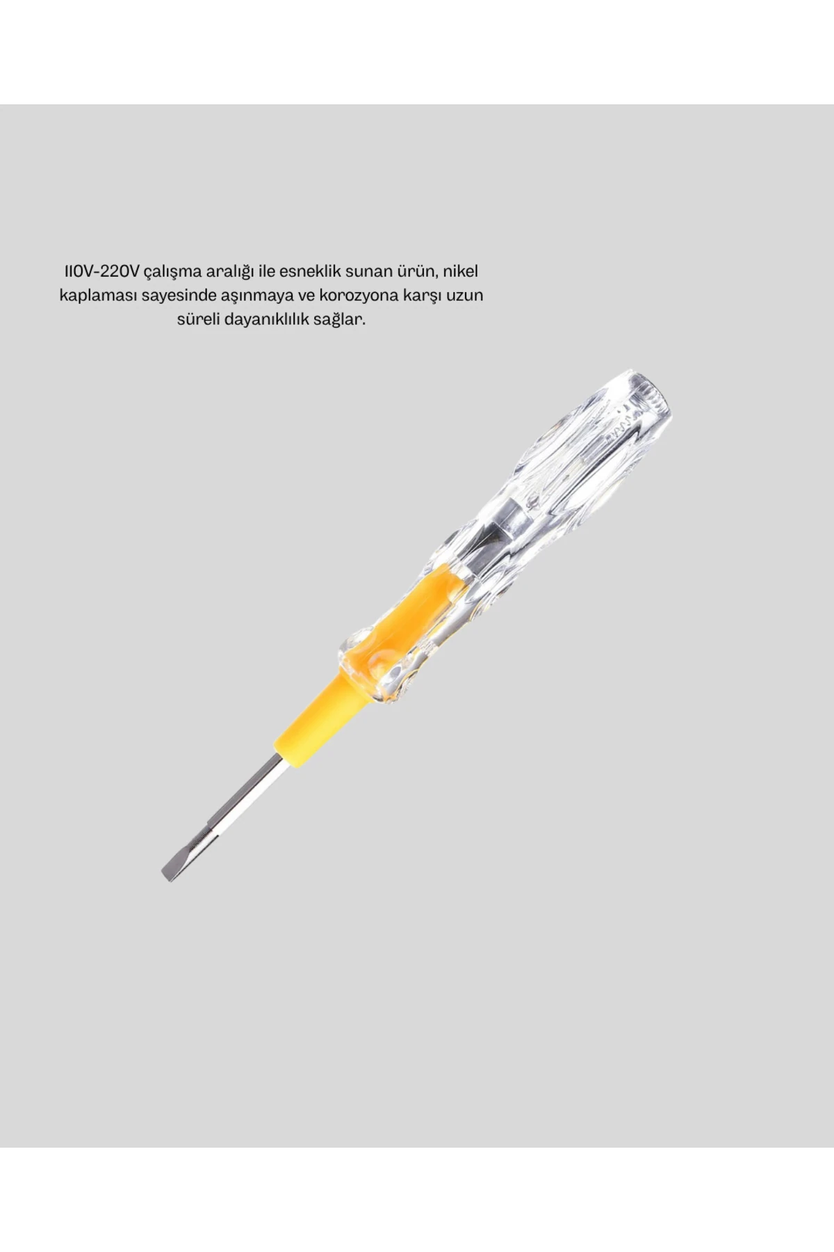 Neon Işıklı Elektrik Kontrol Kalemi