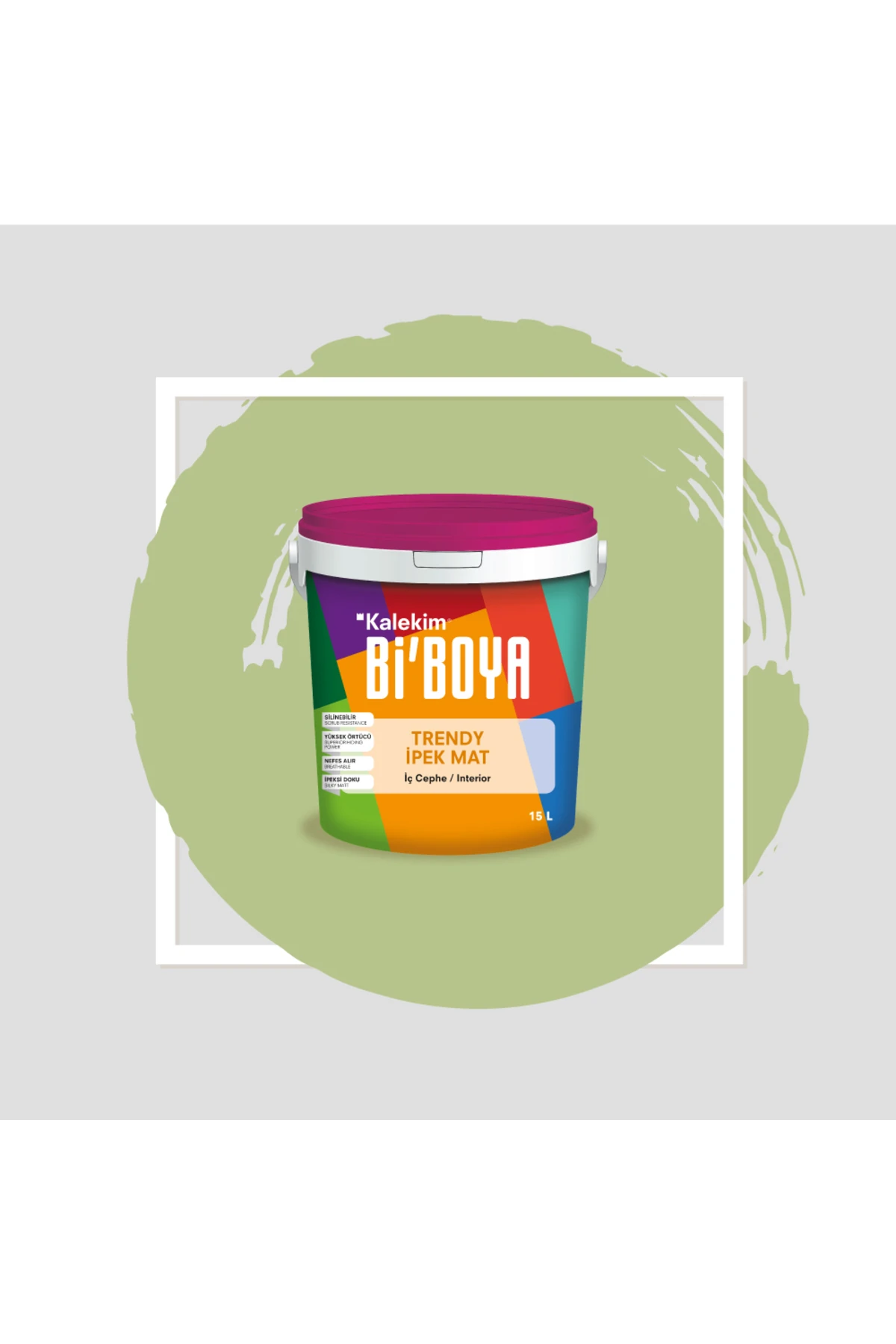 İpek Mat Trendy 15 Lt Zümrüt