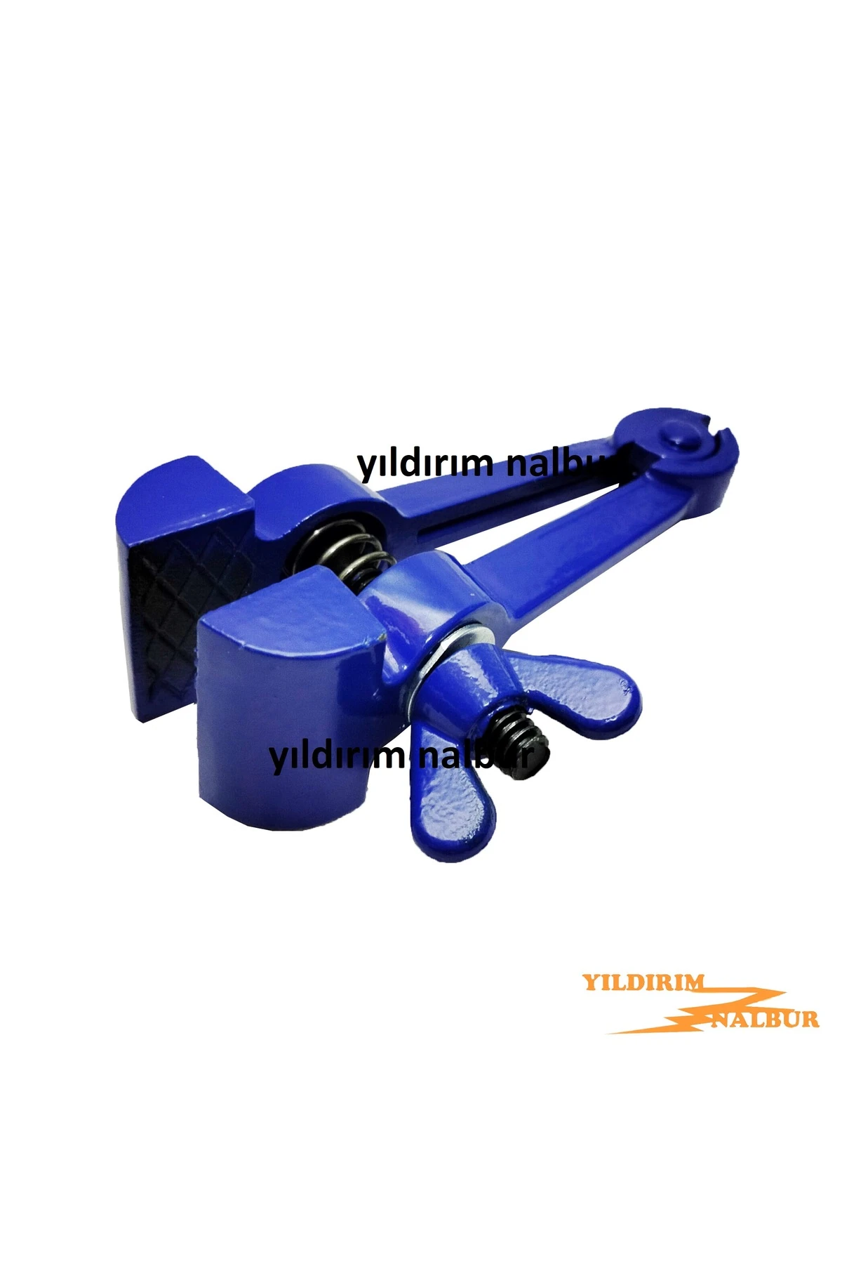 BÜYÜK BOY DUBLE EL MENGENESİ METAL İŞKENCE ÇELİK HOBİ İŞLERİ KUYUMCU MENGENE MAVİ