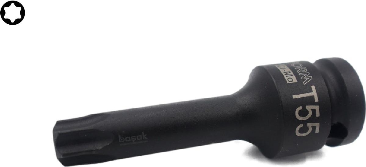 T55 1/2” Havalı Torx Uçlu Lokma Anahtar C68-T55