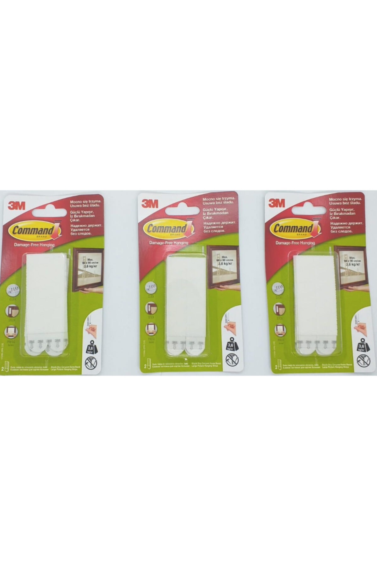 Command 17206 Çerçeve Askı Bandı 3 Paket