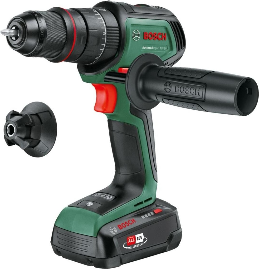 18V 80NM Akülü Darbeli Matkap 2X2.5AH Quicksnap, Güç ve Pratiklik Sunar