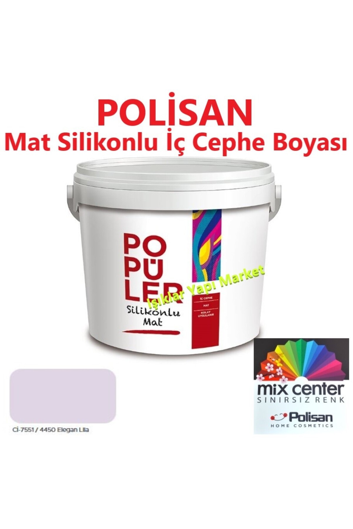 Popüler Silikonlu-iç Cephe Duvar Boyası--elegan Lila