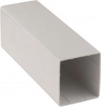 60X60 mm Beyaz Plastik Kutu Profili 2 Metre (Pakette 3 Adet)