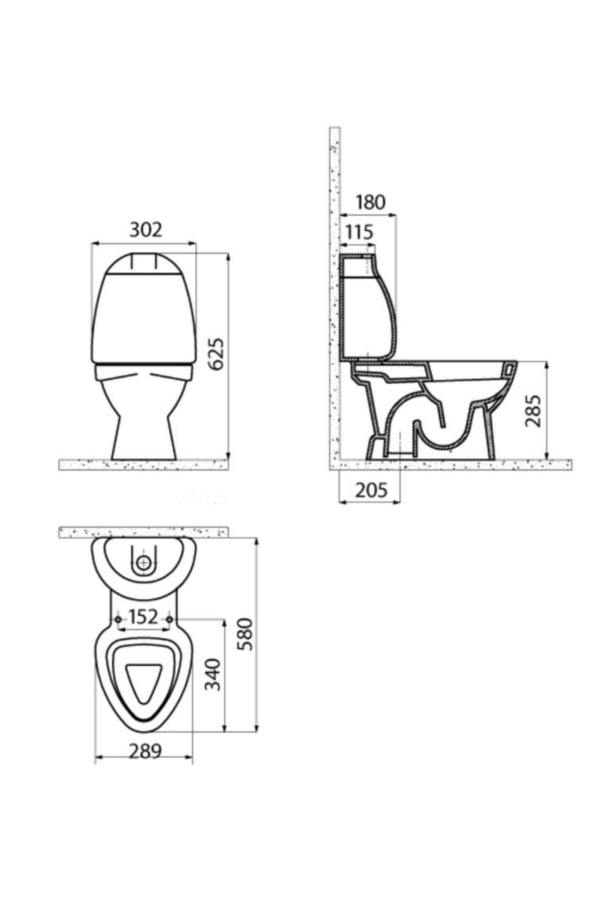 Çocuk Klozet + Rezervuar + Yavaş Kapanır Kapak + İç Takım Set
