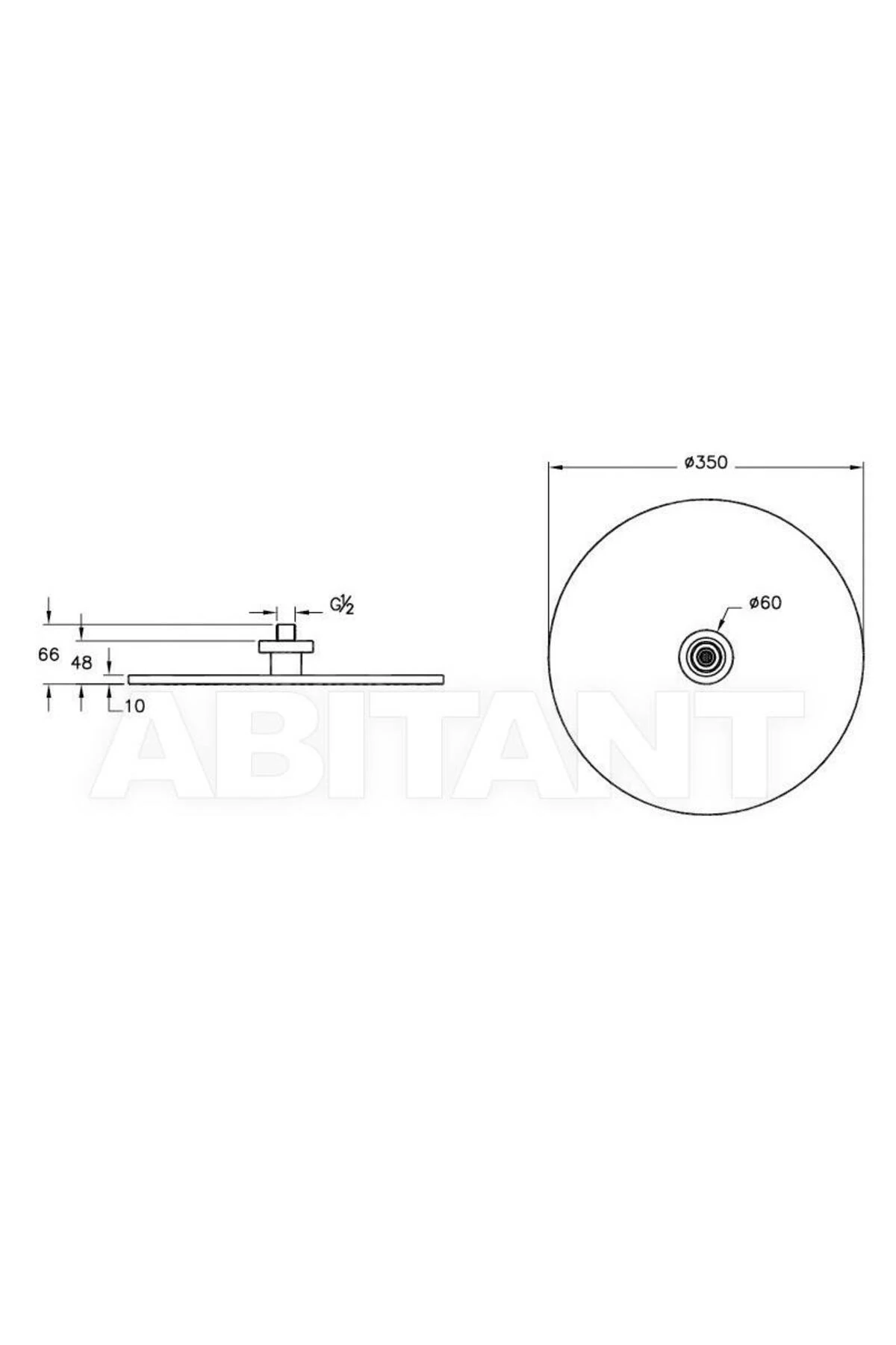 İstanbul Duş Başlığı (Tavandan)