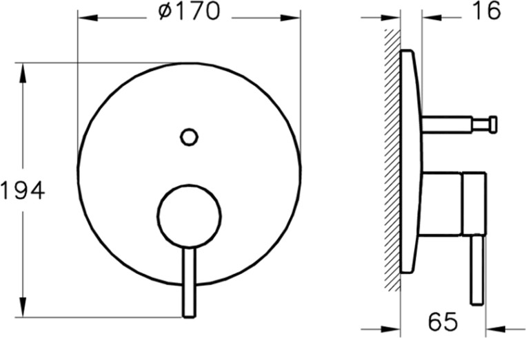 Vitra Origin A42620 Ankastre Banyo Bataryası,sıva Üstü Grubu