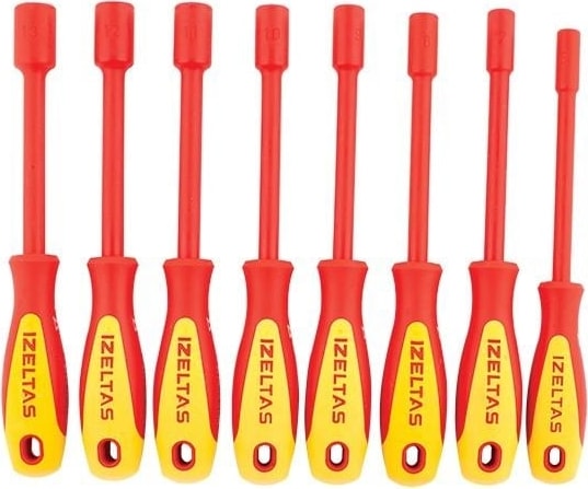 4773008108 1000V Süngüsü İzoleli Lokma Uçlu Tornavida Takımı 8 Parça
