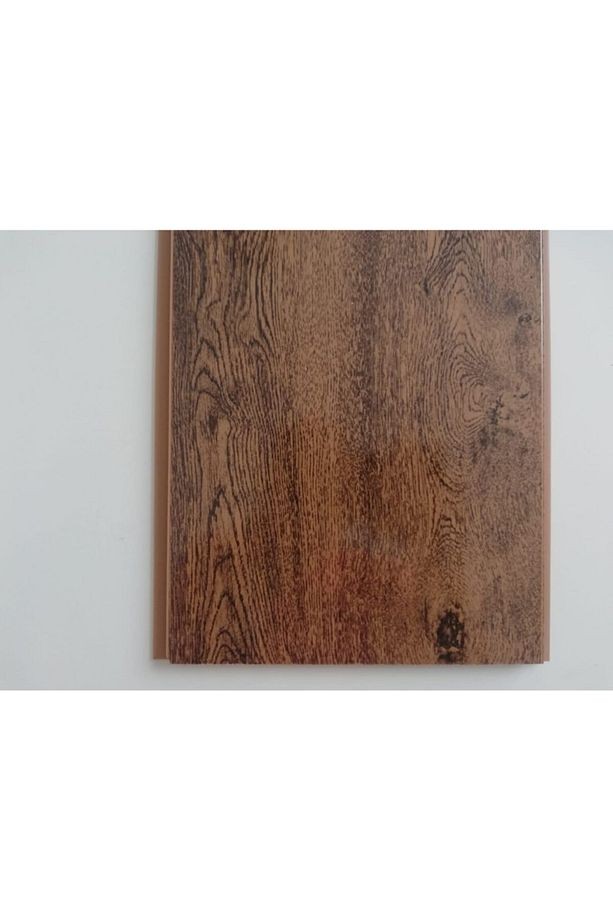 Düz Koyu Meşe Plastik Pvc Duvar Tavan Lambiri / 50 Adet 20cm X 2 Metre - 20 Metrekare