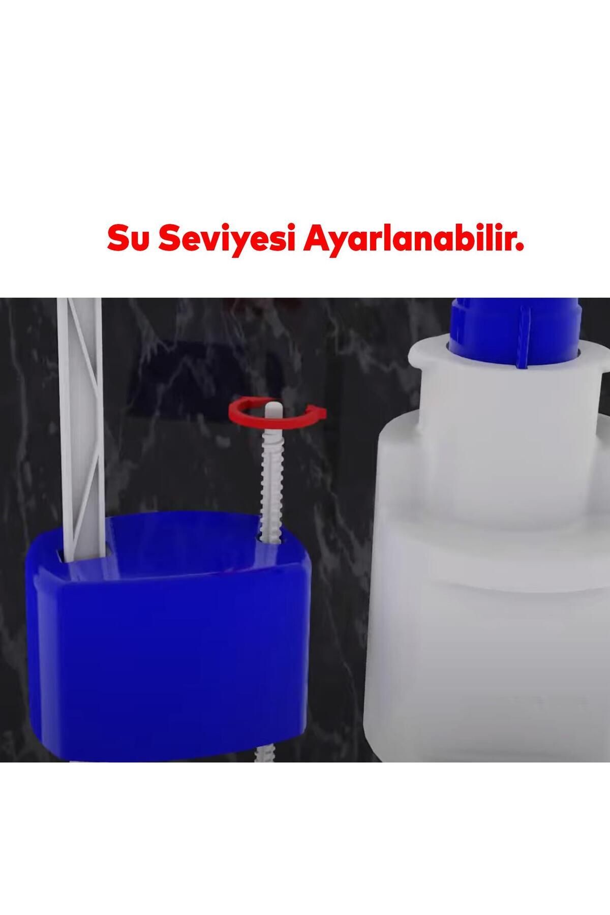 Alafranga Oturmalı Tuvalet Klozet Sifon İç Düzenek Rezervuar Basmalı İç Takımı Otomatik Su Dolum
