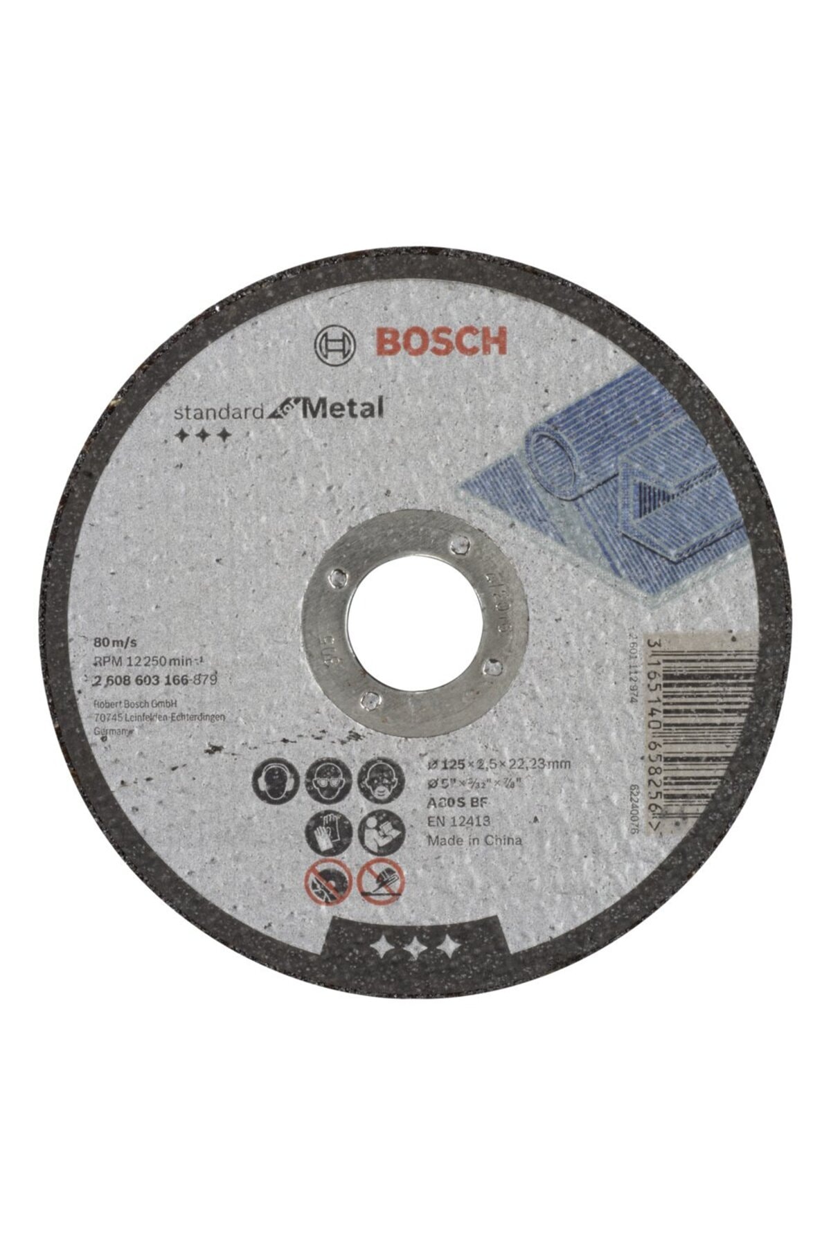 125*2,5 mm Standard for Metal Düz