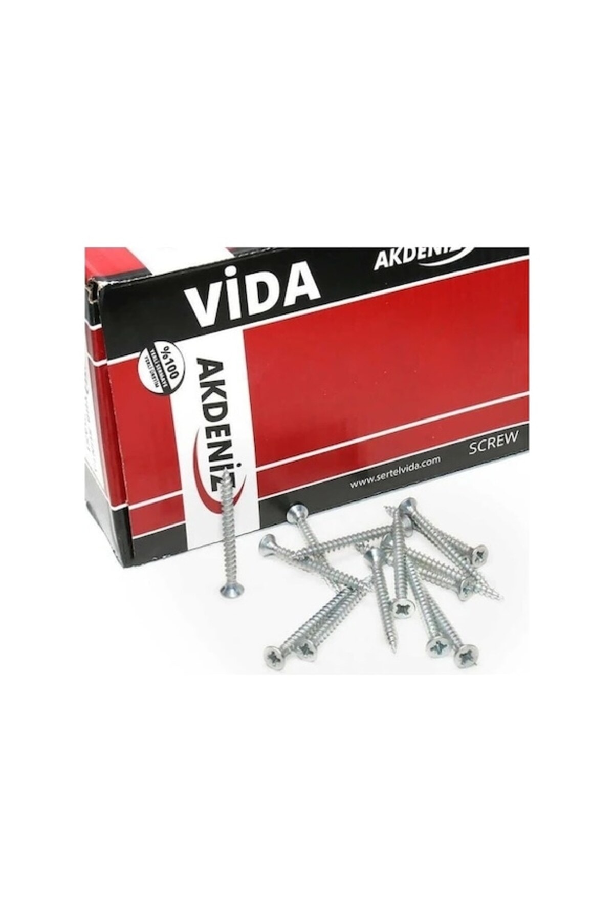 AKDENİZ  Sunta Vidası 3,5x25 Çinko 1 Paket 1000 Adet