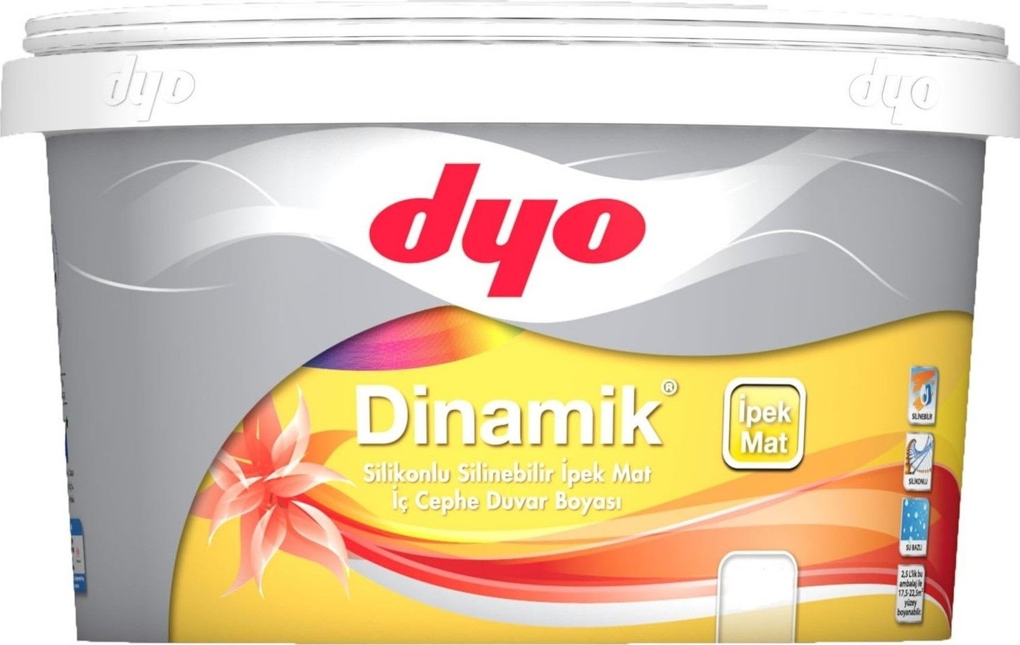 Dinamik Silikonlu Silinebilir Ipek Mat Iç Cephe Boyası 7,5 Lt Renk:hayal Pembesi KOD:4474