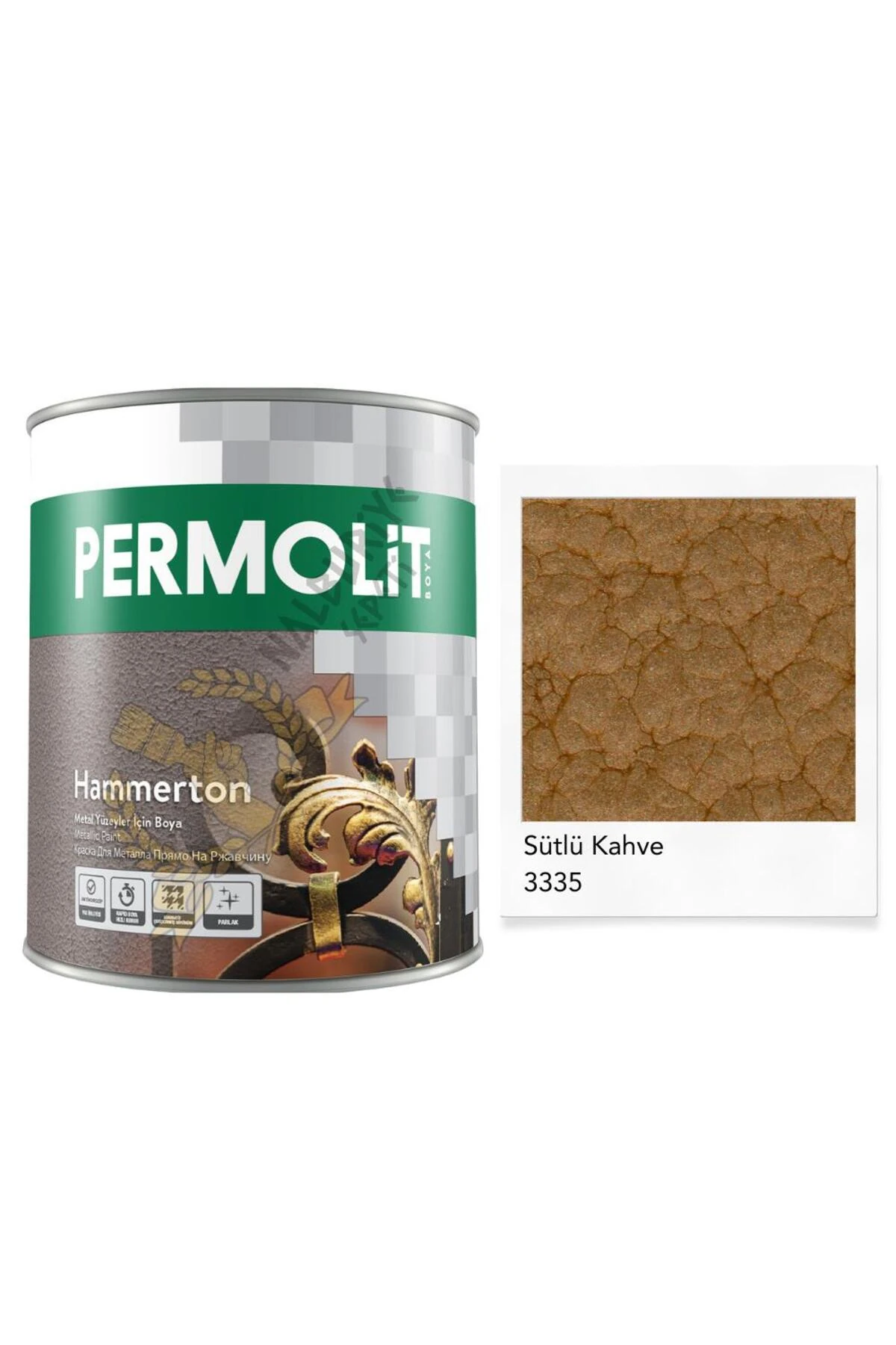 Hammerton Dekoratif Metal Boyası SÜTLÜ KAHVE 0.65 Lt.