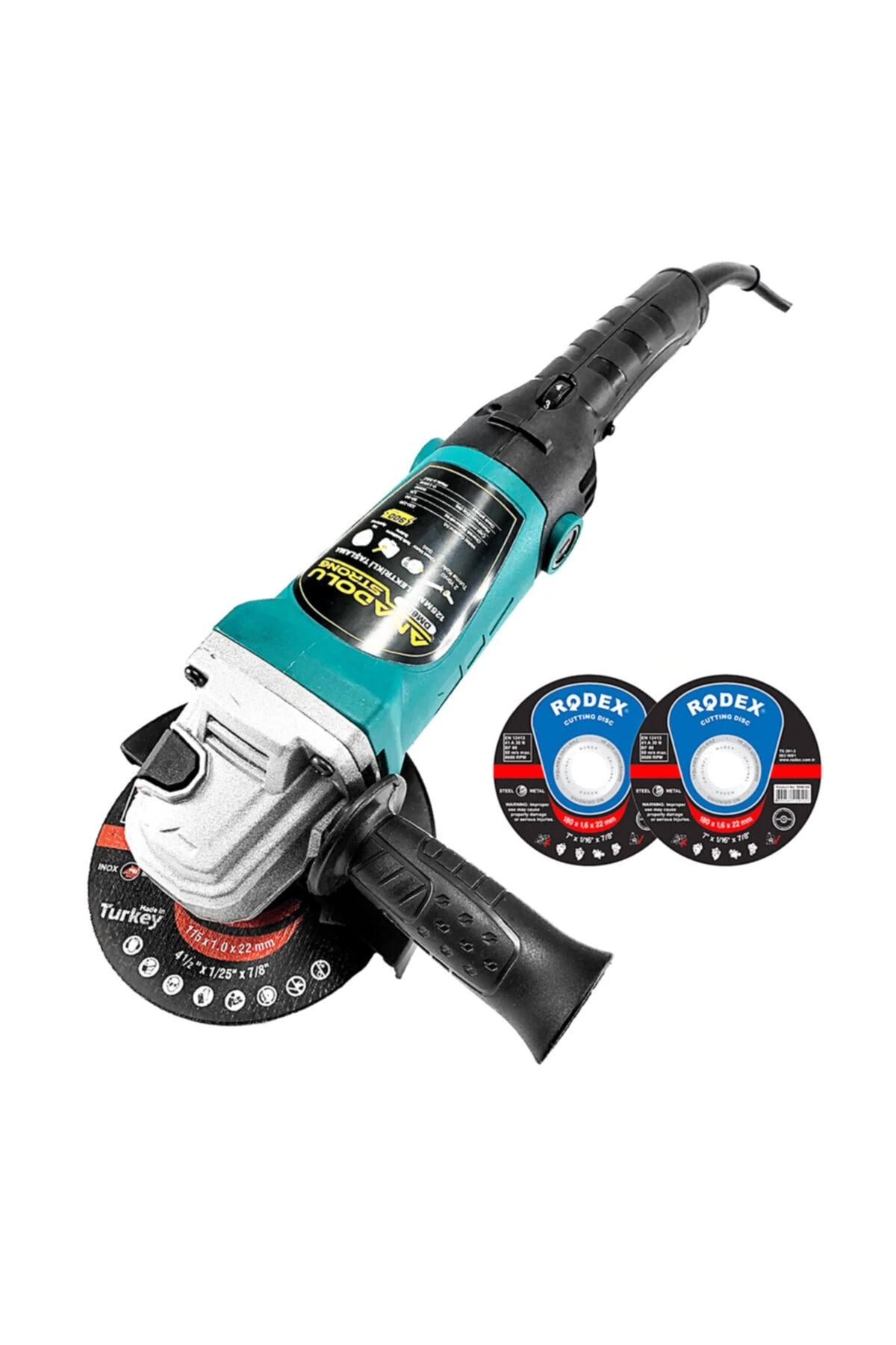 Dm803 Devir Ayarlı Spral Taşlama Makinası Avuç Içi Taşlama 115 Mm 2 Adet Disk Hediye