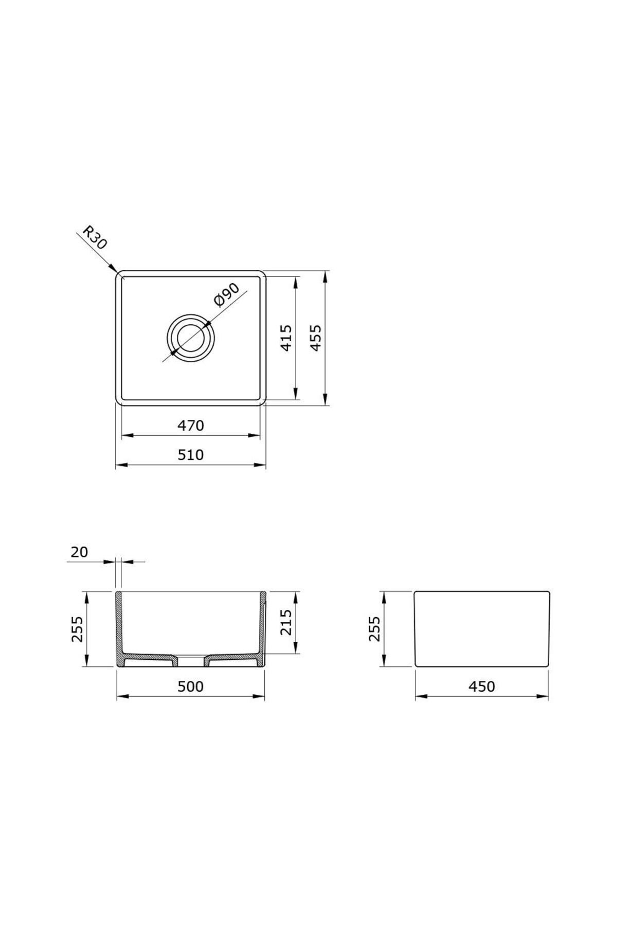 Lavello Mutfak Eviyesi 51 Cm Mat Kaşmir 1136-011-0120-03