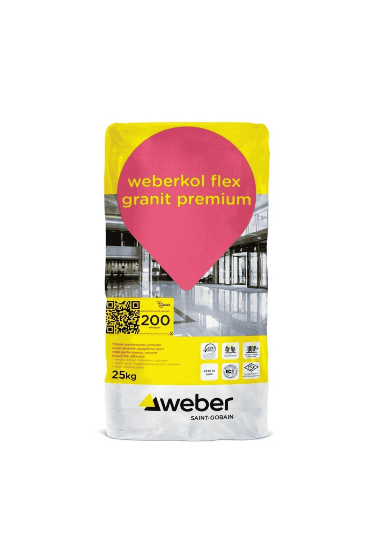 KOL FLEX GRANIT PREMIUM BEYAZ 25 KG