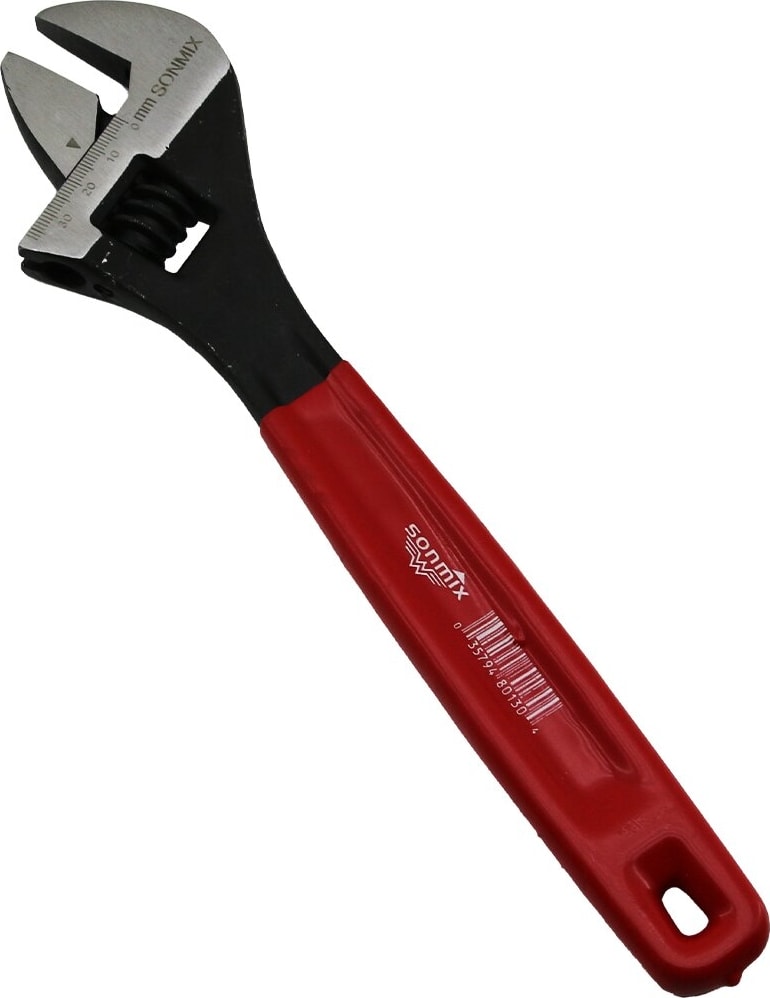 %100 Çelik 12 Inç 300MM Kurbağacık Anahtar Silikon Kılıflı Sap (5313)