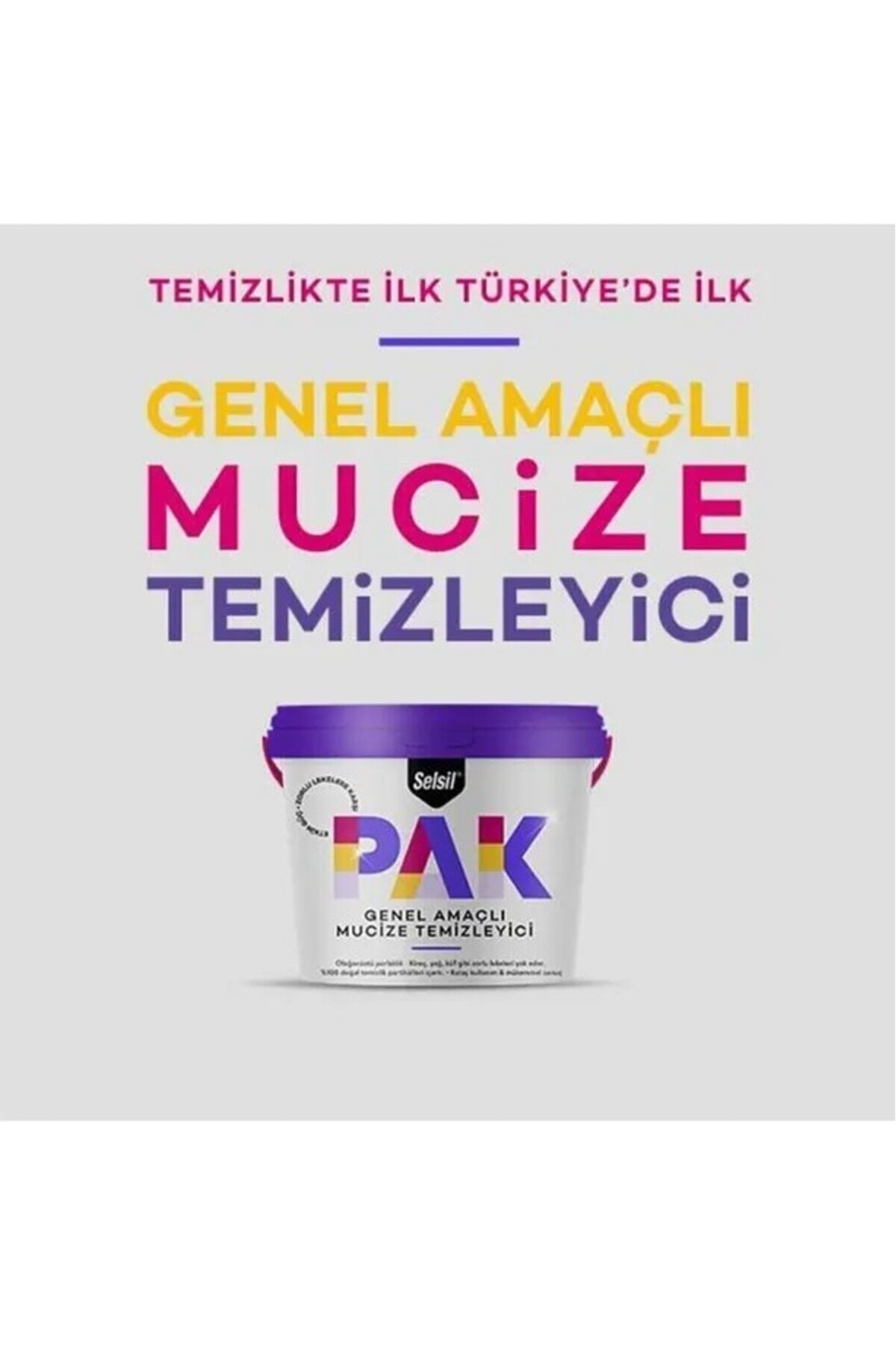 SELSİL 4 Adet Pak Genel Amaçlı Mucize Temizleyici Krem 4 X 500 Gr