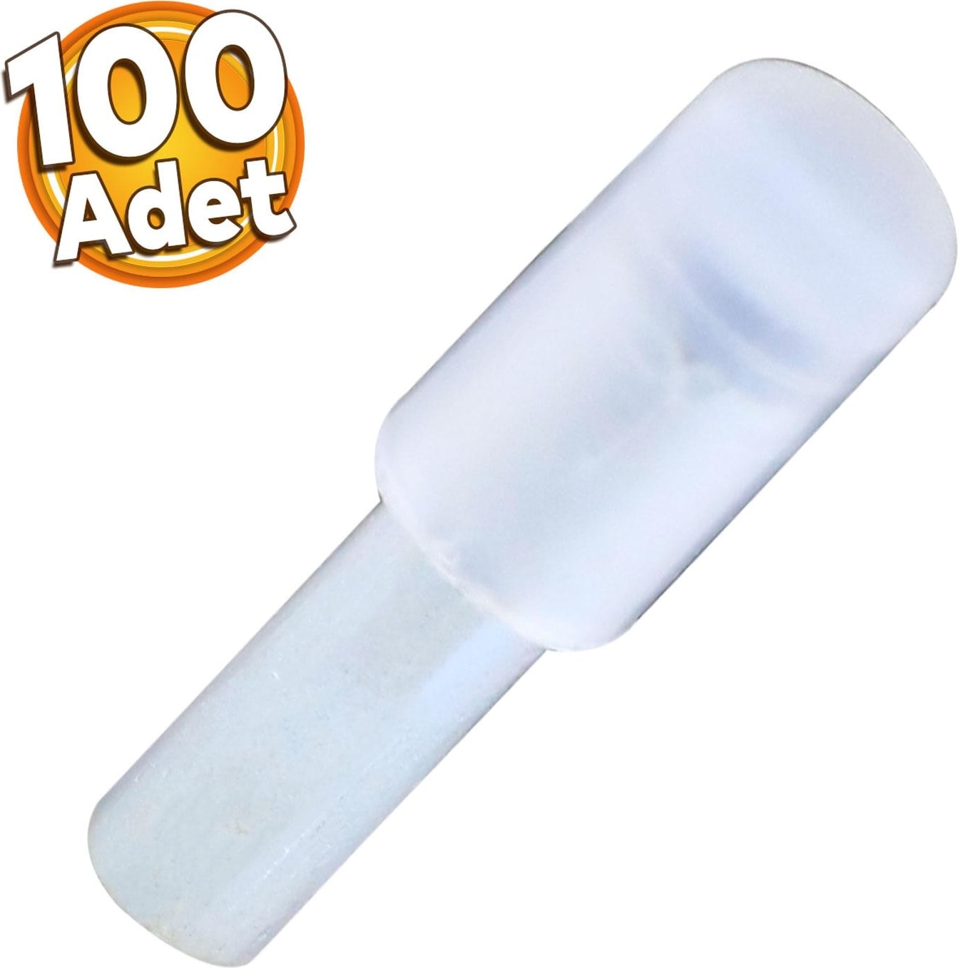 Raf Pimi Plastik Başlı Cam Tutucu Çivisi Mobilya Dolap Pimi Şeffaf (100 Adet)
