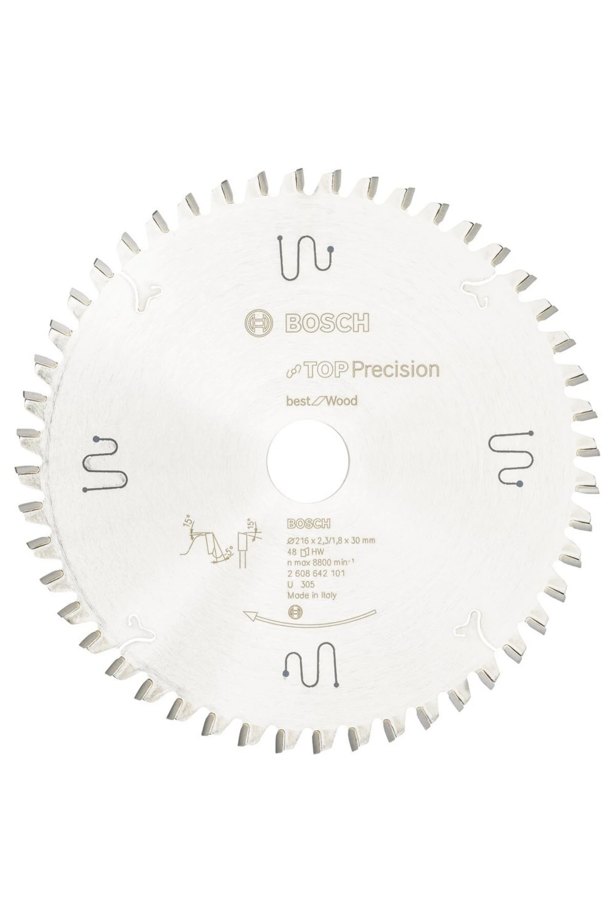 - Best Serisi Hassas Kesim Ahşap Için Daire Testere Bıçağı 216*30 Mm 48 Diş