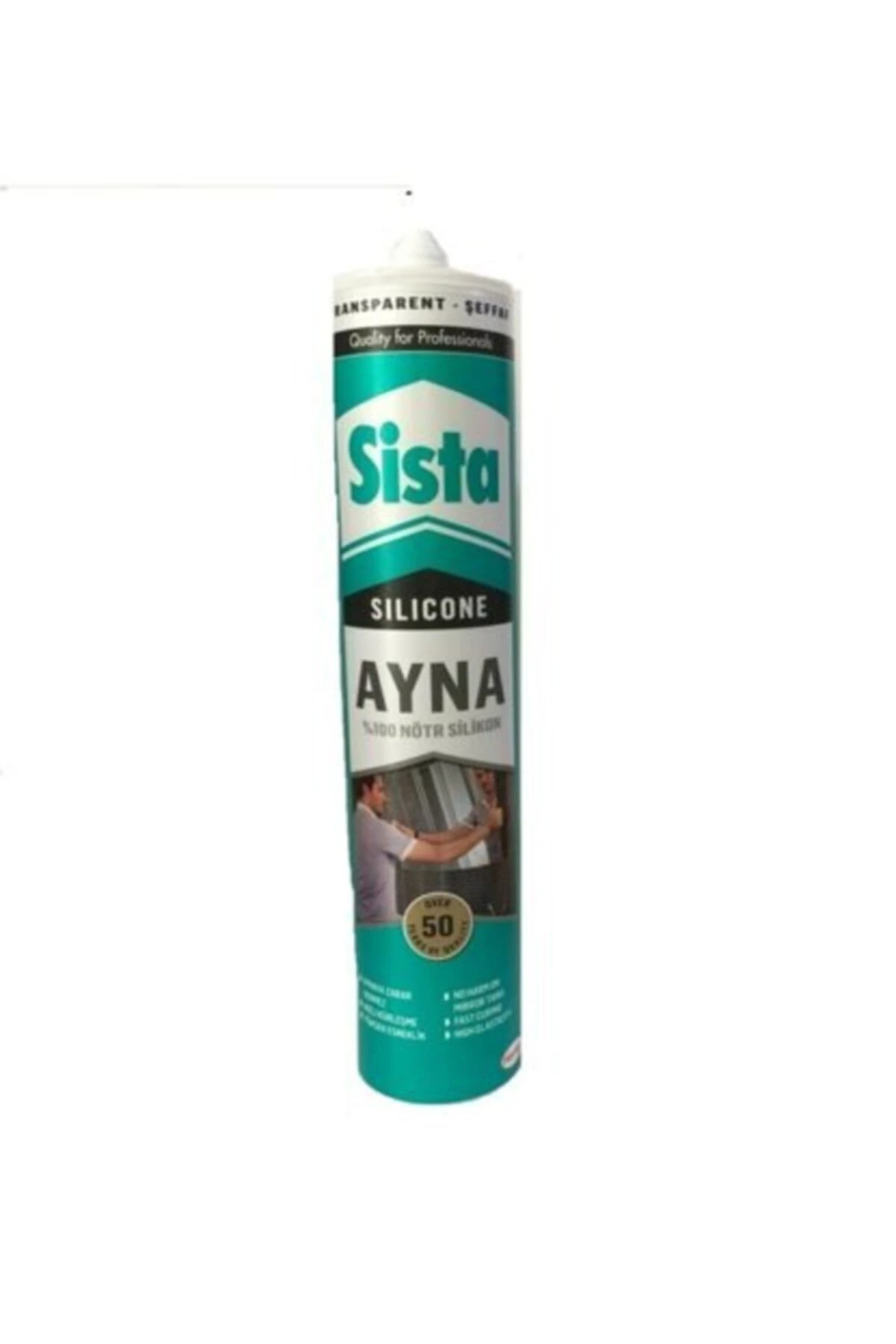 Sista Ayna Silikonu %100 Nötr Silikon 280ml Şeffaf