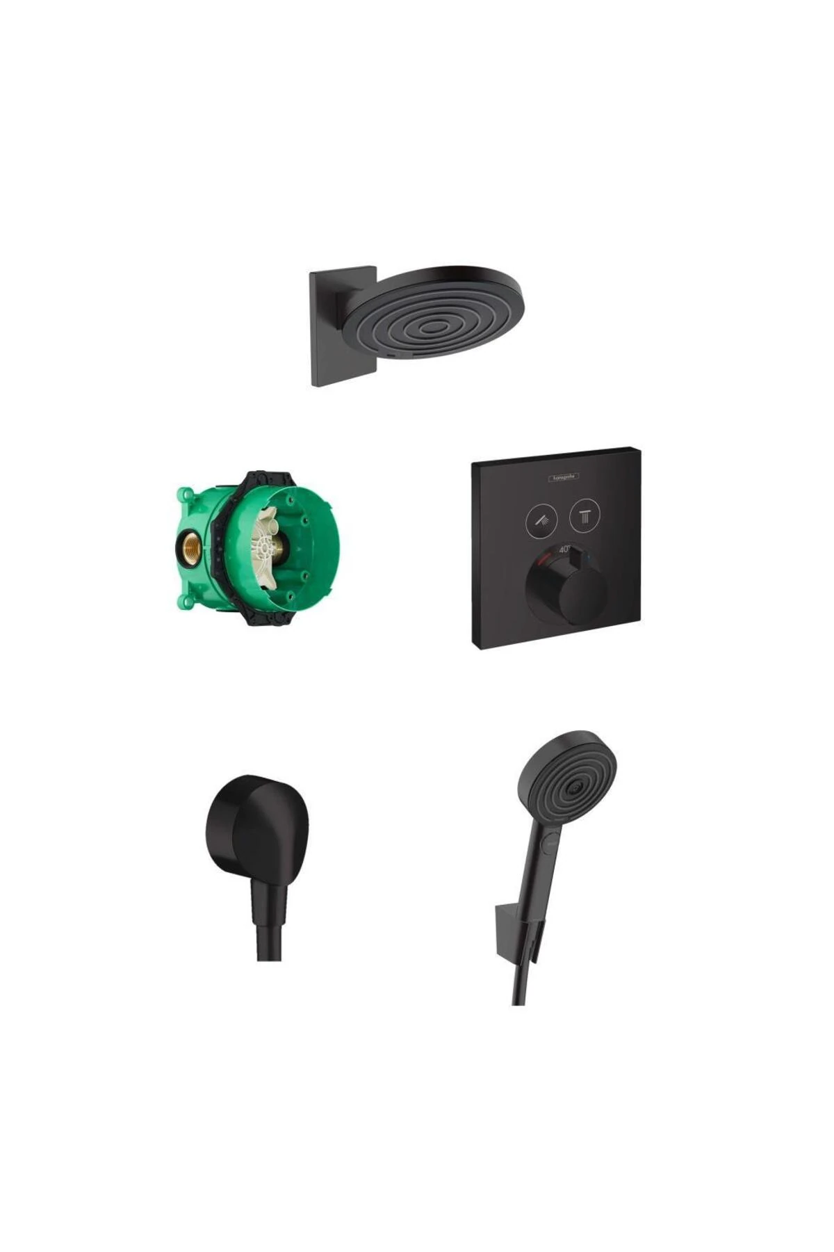 Pulsify Showerselect Ankastre Banyo Seti Mat Siyah