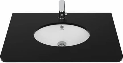 TP211 Tezgah Altı Oval Lavabo 33X43 cm Beyaz