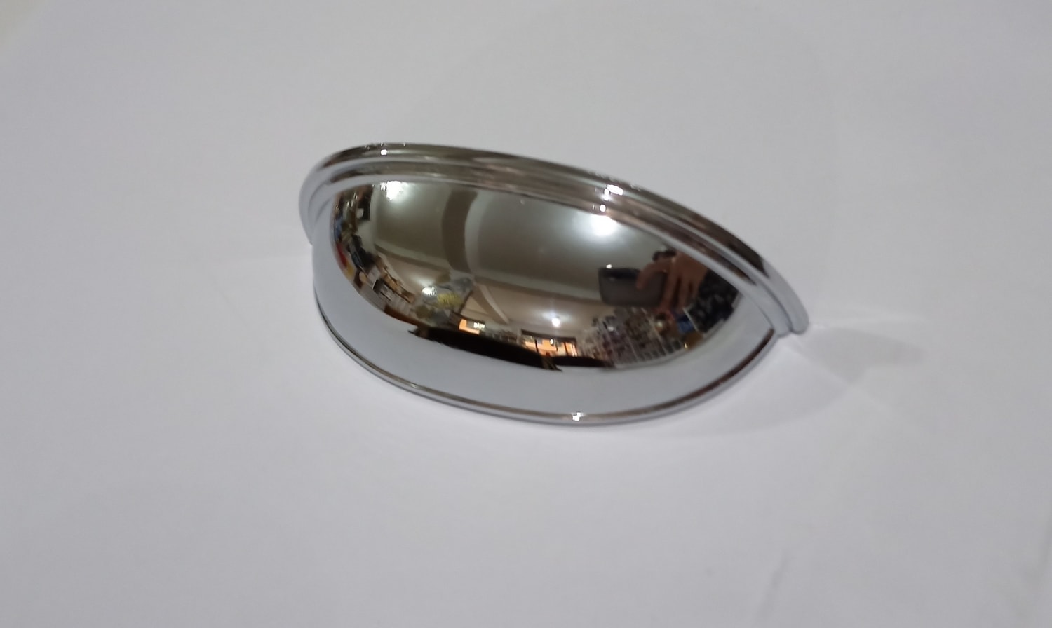 64MM Lüks Çanak Sandal Gizli Kulp Krom