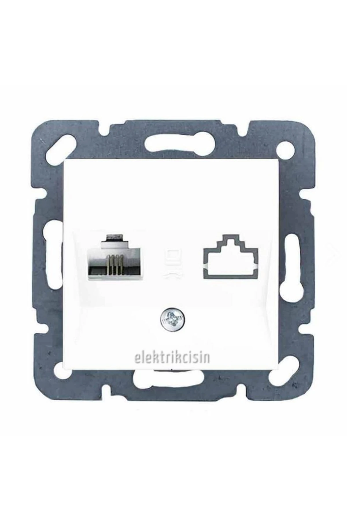 Meridian Beyaz Tekli Data Prizi (rj45) (cat6) (çerçeve Hariç) 5 Adet