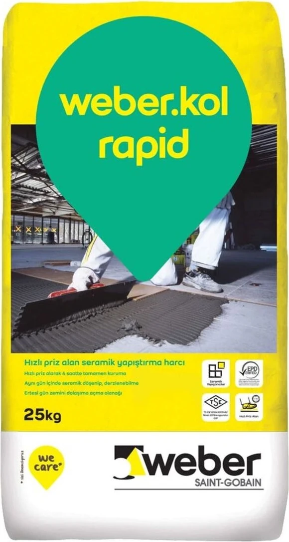 Kol Flex Rapid Beyaz 25 Kg