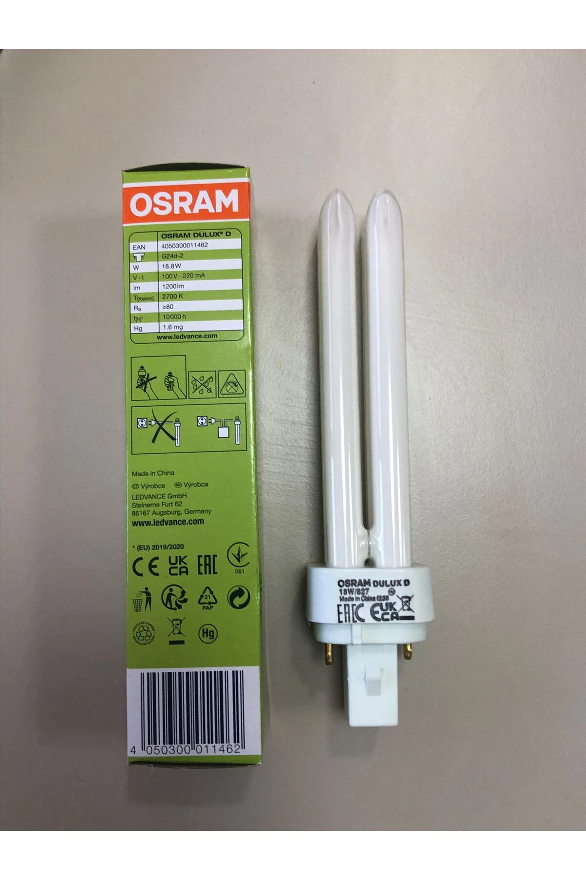 3 ADETOSRAM 18W/827 2P 2700 KELVİN SARI