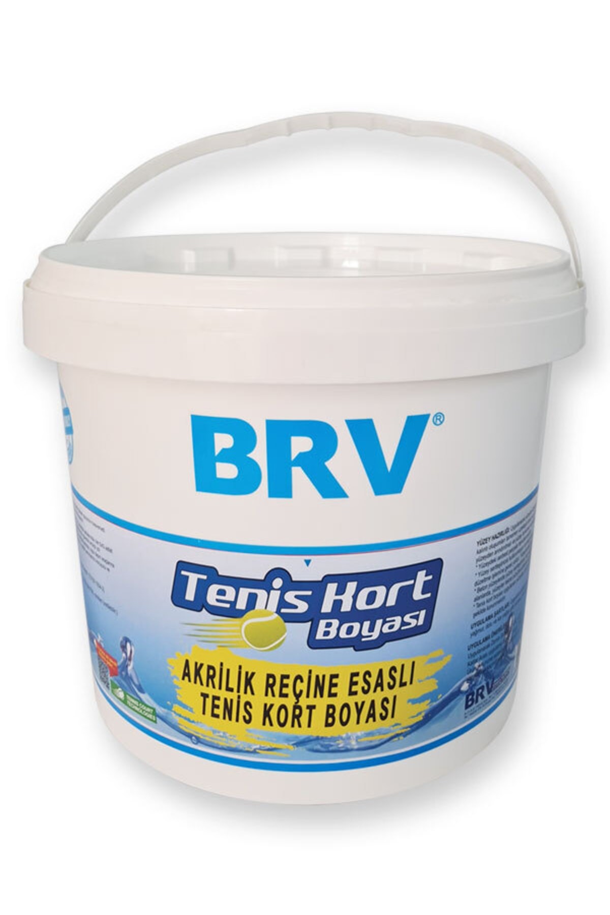 Tenis Kort Boyası - Su Bazlı Akrilik Tenis Kort Boyası, 10kg