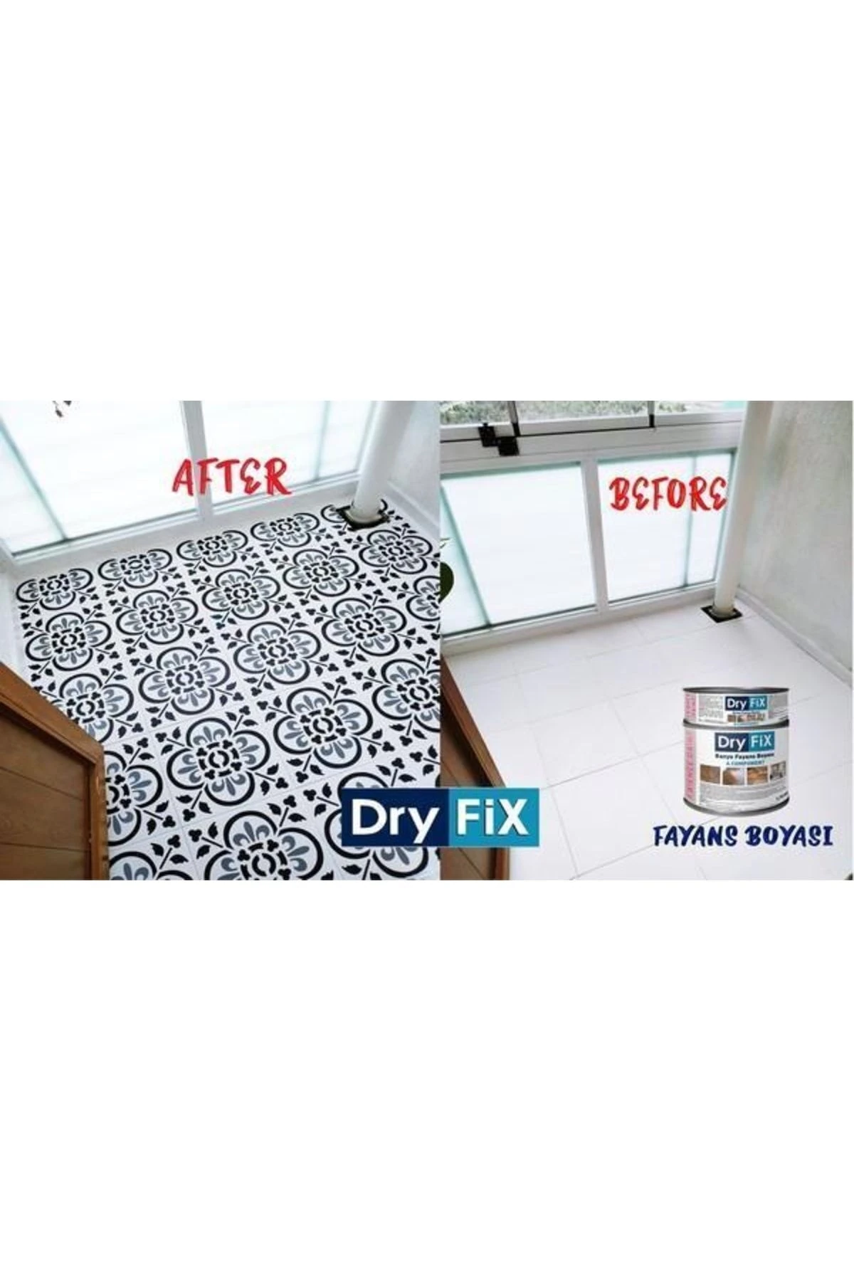 Faience Paint Fayans Boyası 1 Lt Fp-03 Koyu Gri