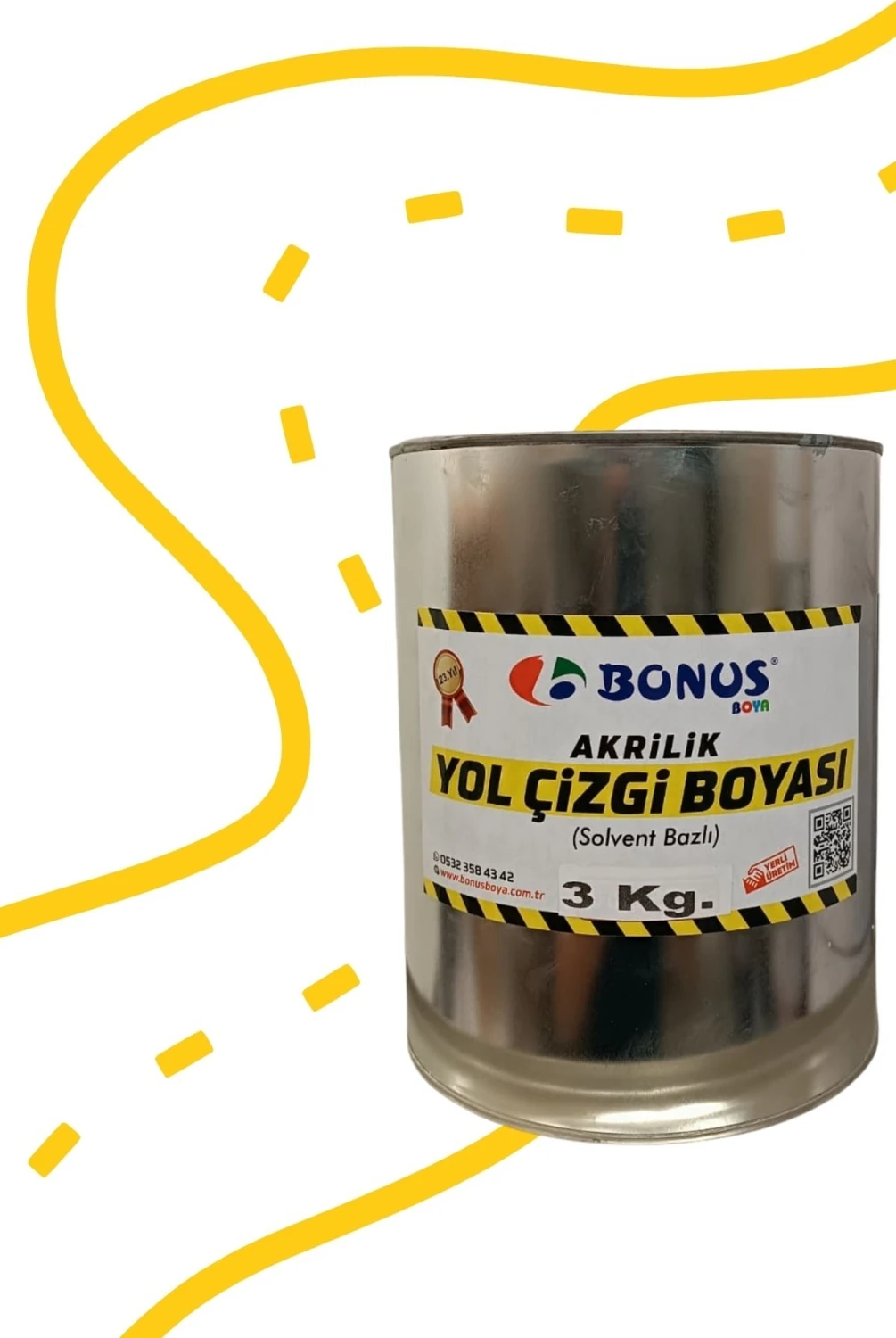 Sarı Yol Çizgi Boyası 3 kg