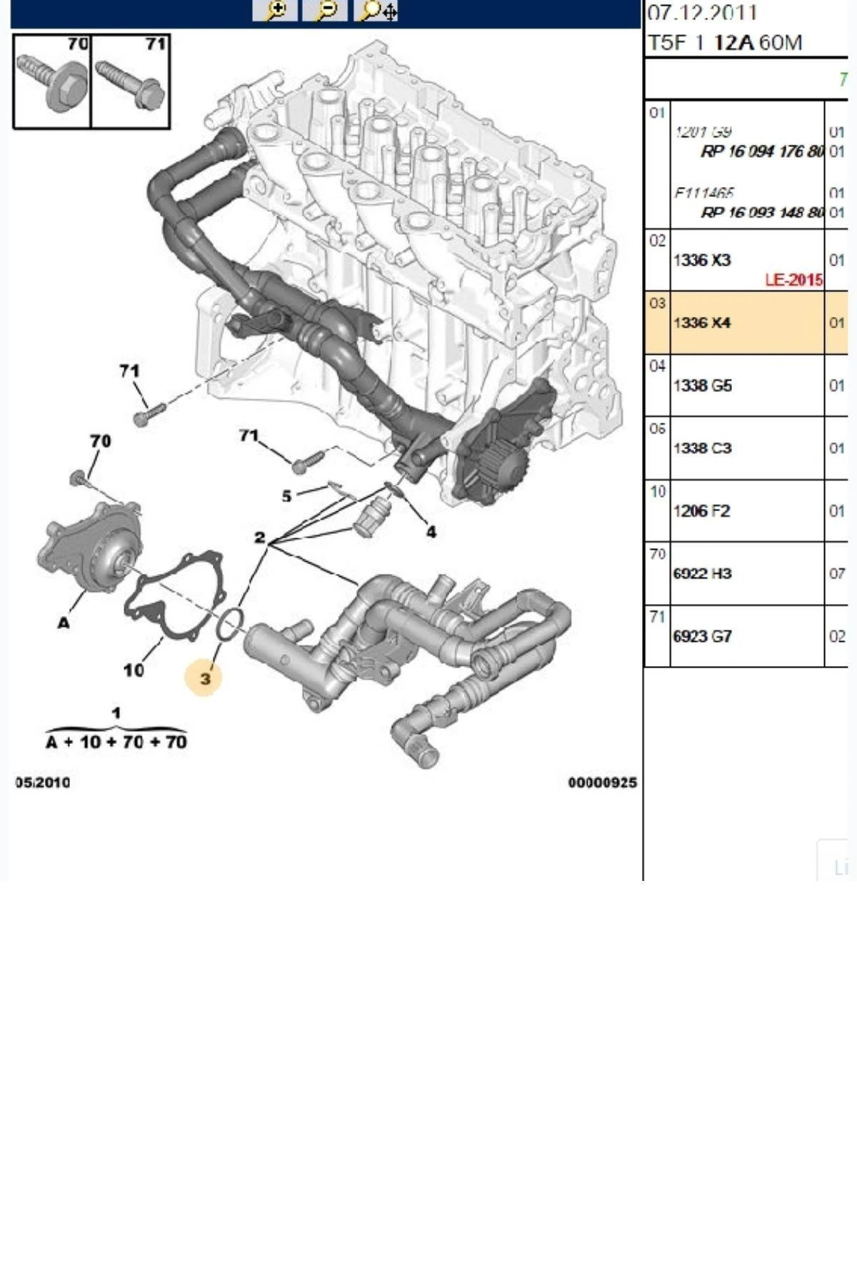 Su Kollektör Conta DW6 (1336X4) Uyumlu