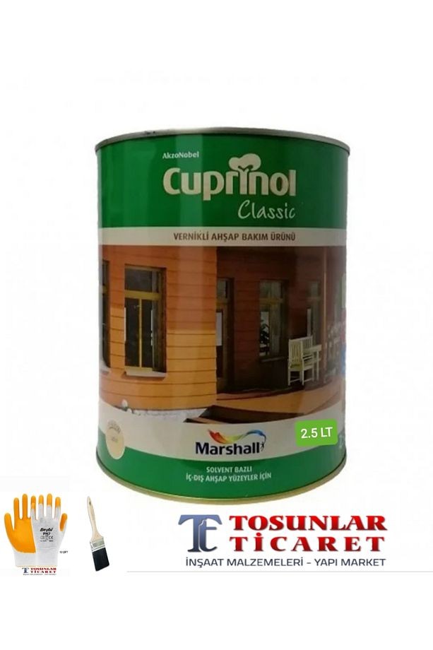 CUPRİNOL CLASSİS VERNİKLİ AHŞAP BAKIM ÜRÜNÜ 2.5 LT AÇIK CEVİZ