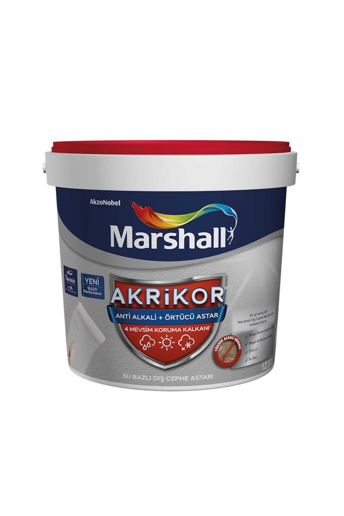 Marshall Akrikor Anti Alkali+Örtücü Dış Cephe Astarı 12,5 lt
