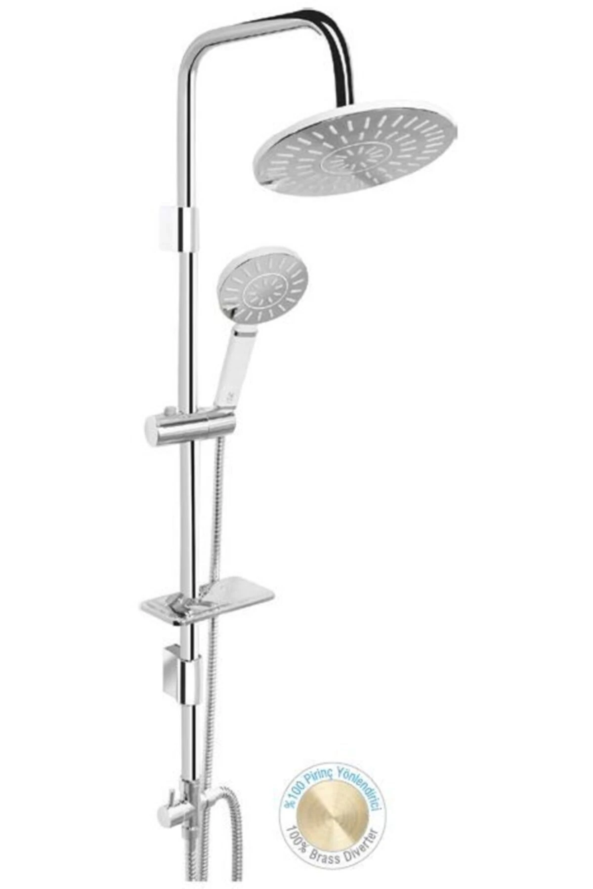 Rainy Tetra Oval Tall Sistem Duş Seti