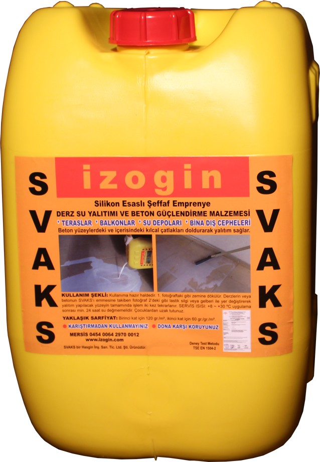 Svaks Fayans Üstü Su Yalıtım Malzemesi 20 kg (80 ~ 90 metrekare için)
