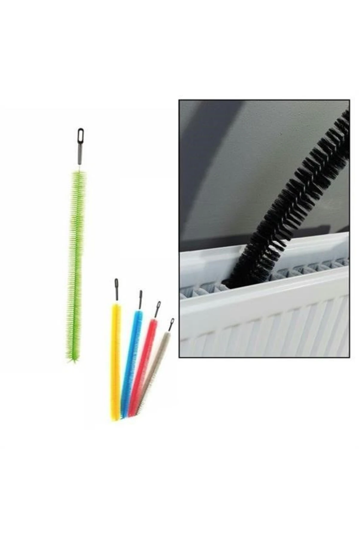 BUFFER® Ergonomik Pratik Kolay Kalorifer Peteği Temizleme Fırçası Aleti